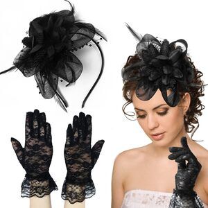 9568 Tea Hat And Glovess For Women Sets,fashional Women,tea Party